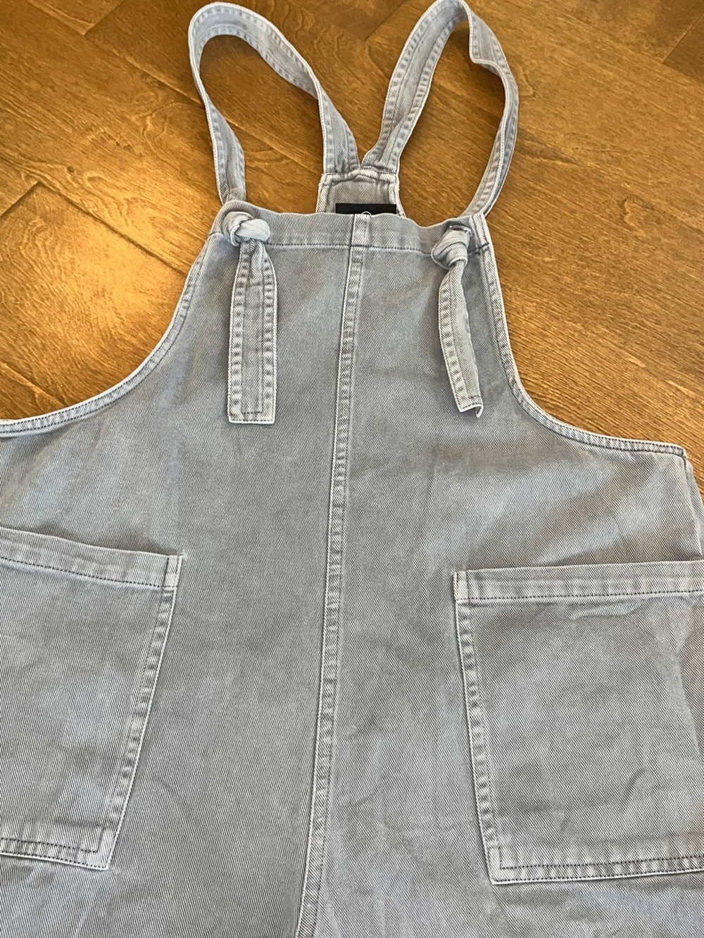 Miou Muse Women’s Overalls / Romper Light Blue Cotton Size Small - Picture 3 of 12